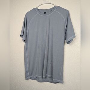 Nwot spiritual gangster namaste dry shirt blue